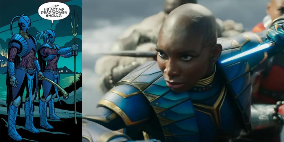 Midnight Angels costume in Black Panther: Wakanda Forever