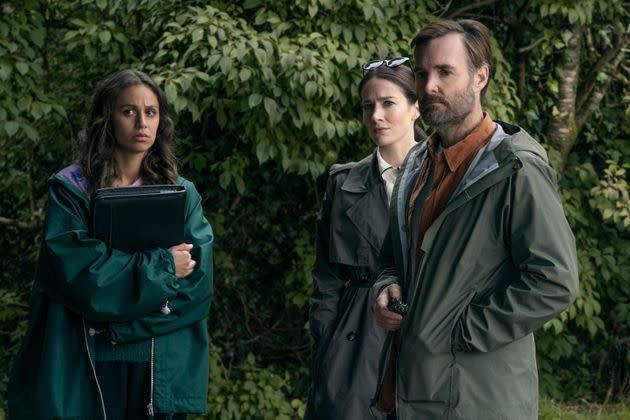 Robyn Cara, Siobhán Culen and Will Forte in Bodkin