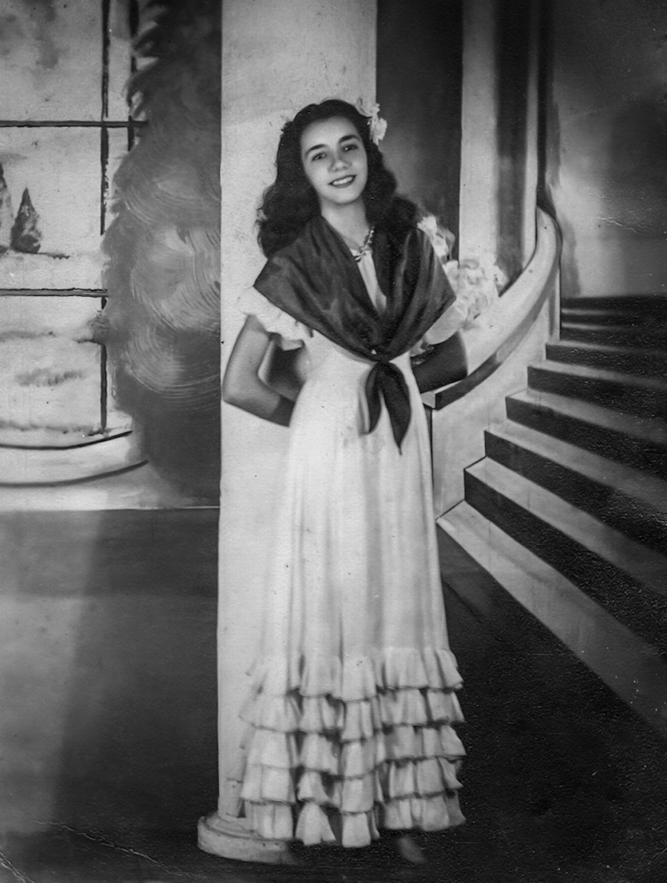 Rosa Zamanillo as a young woman in Cuba.