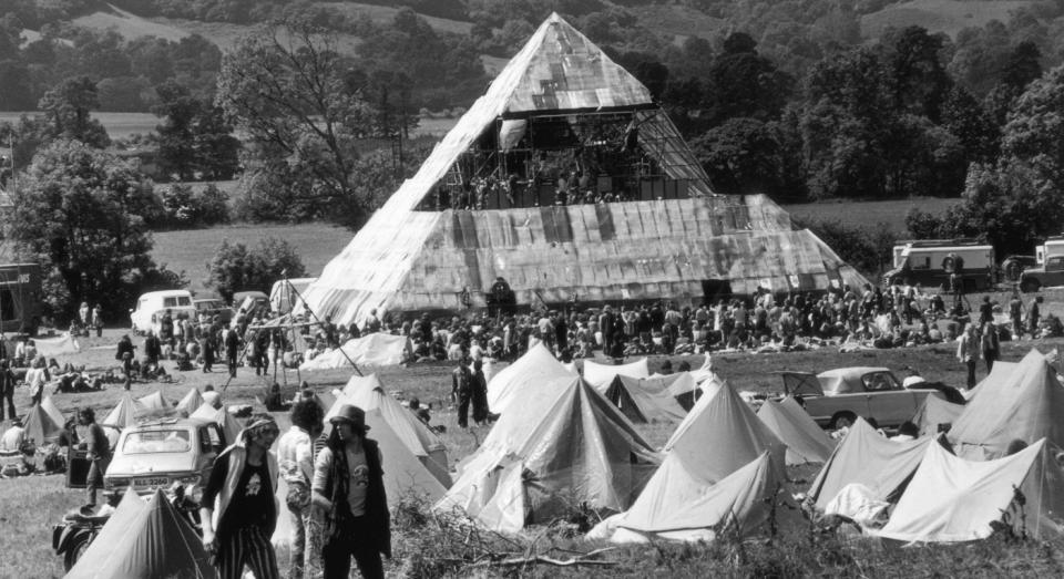 Glastonbury's iconic Pyramid Stage made its first appearance in 1971 (Getty)