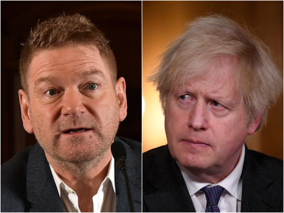 Kenneth Branagh is set to play Boris Johnson in the forthcoming Sky Original series This Sceptered Isle (Getty)