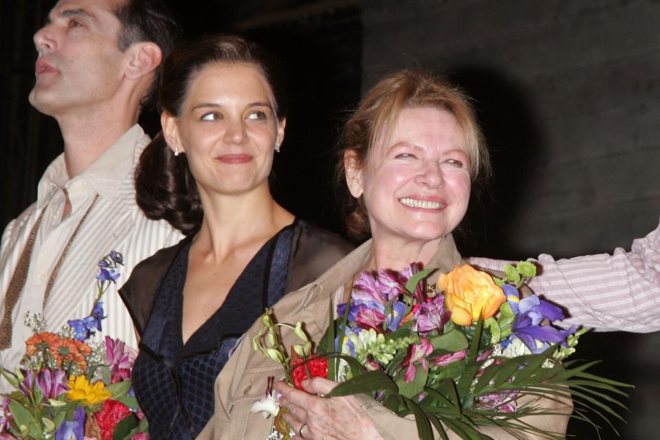 <p>In 2008, Wiest starred in the revival of Arthur Miller's <em>All My Sons.</em> The play also starred <a href="https://people.com/tag/katie-holmes/" rel="nofollow noopener" target="_blank" data-ylk="slk:Katie Holmes;elm:context_link;itc:0;sec:content-canvas" class="link ">Katie Holmes</a>, <a href="https://people.com/movies/sharper-trailer-julianne-moore-john-lithgow-sebastian-stan-justice-smith-exclusive/" rel="nofollow noopener" target="_blank" data-ylk="slk:John Lithgow;elm:context_link;itc:0;sec:content-canvas" class="link ">John Lithgow</a> and <a href="https://people.com/pets/patrick-wilson-says-he-has-likely-licked-dog-poop-by-accident/" rel="nofollow noopener" target="_blank" data-ylk="slk:Patrick Wilson;elm:context_link;itc:0;sec:content-canvas" class="link ">Patrick Wilson</a>.</p>