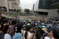 Demonstration against a proposed extradition bill in Hong Kong