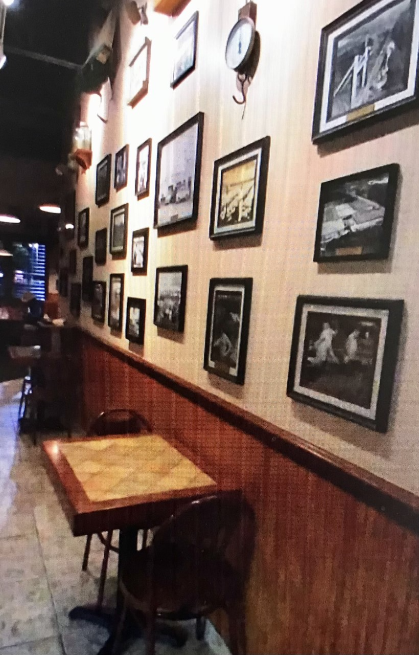 There’s no shortage of objects on the walls to keep diners intrigued.