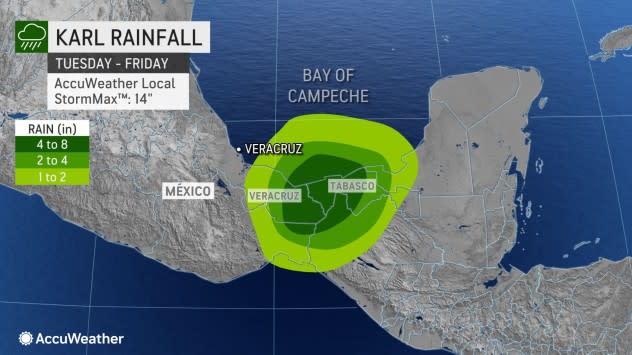 Tropical Storm Karl Develops in the Bay of Campeche - LCRA - Energy, Water,  Community