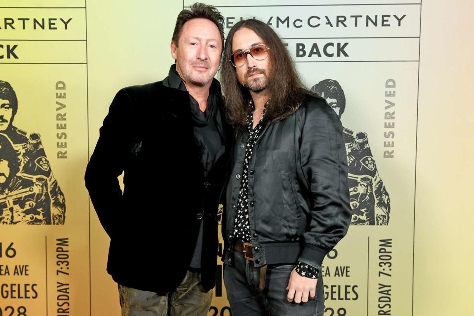 Rich Fury/Getty Julian Lennon and Sean Ono Lennon