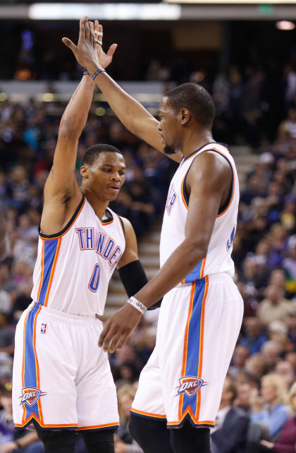 The Thunder have recovered from injuries to Russell Westbrook (left) and Kevin Durant. (USA Today)