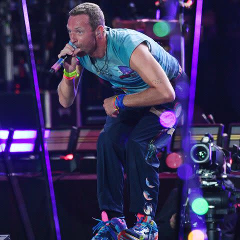 <p>Jim Dyson/Redferns</p> Chris Martin of Coldplay