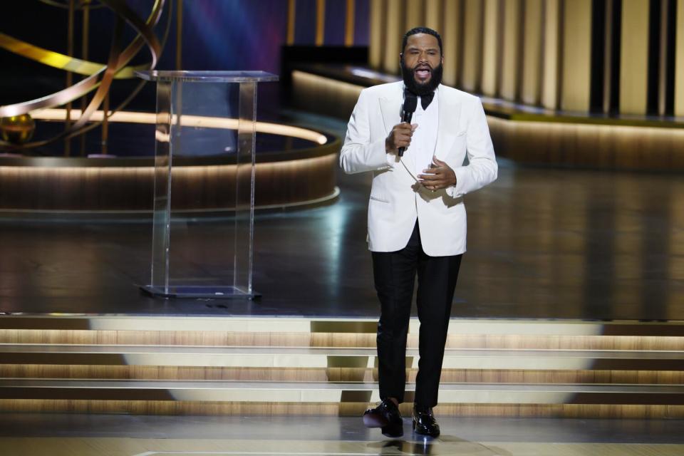 Anthony Anderson at Monday's 75th Prime Time Emmy Awards at the Peacock Theater.