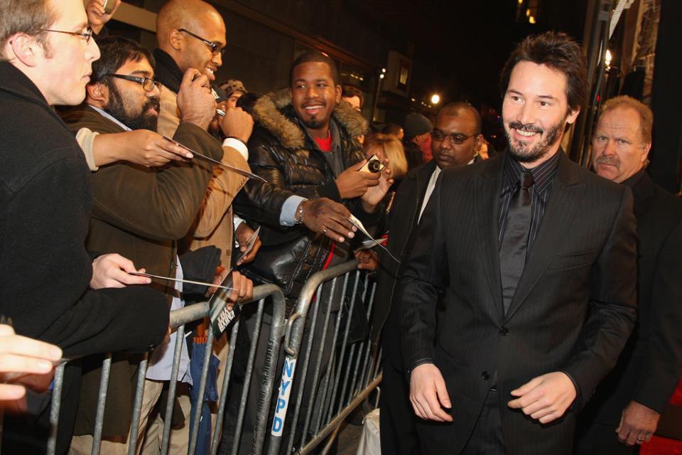 The Day the Earth Stood Still NY Premiere 2008 Keanu Reeves