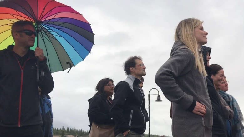 'They're not going to win': Yukoners rally against racism in Whitehorse