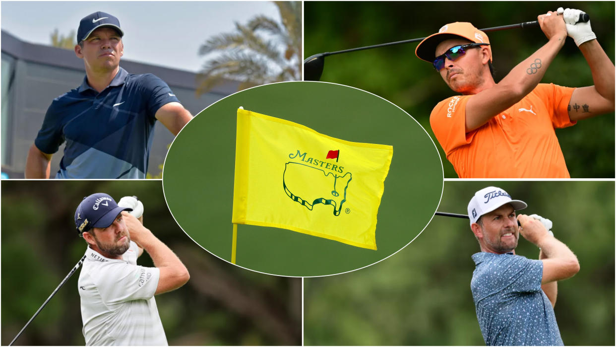  Four golfers looking likely to miss The Masters and a Masters flag 