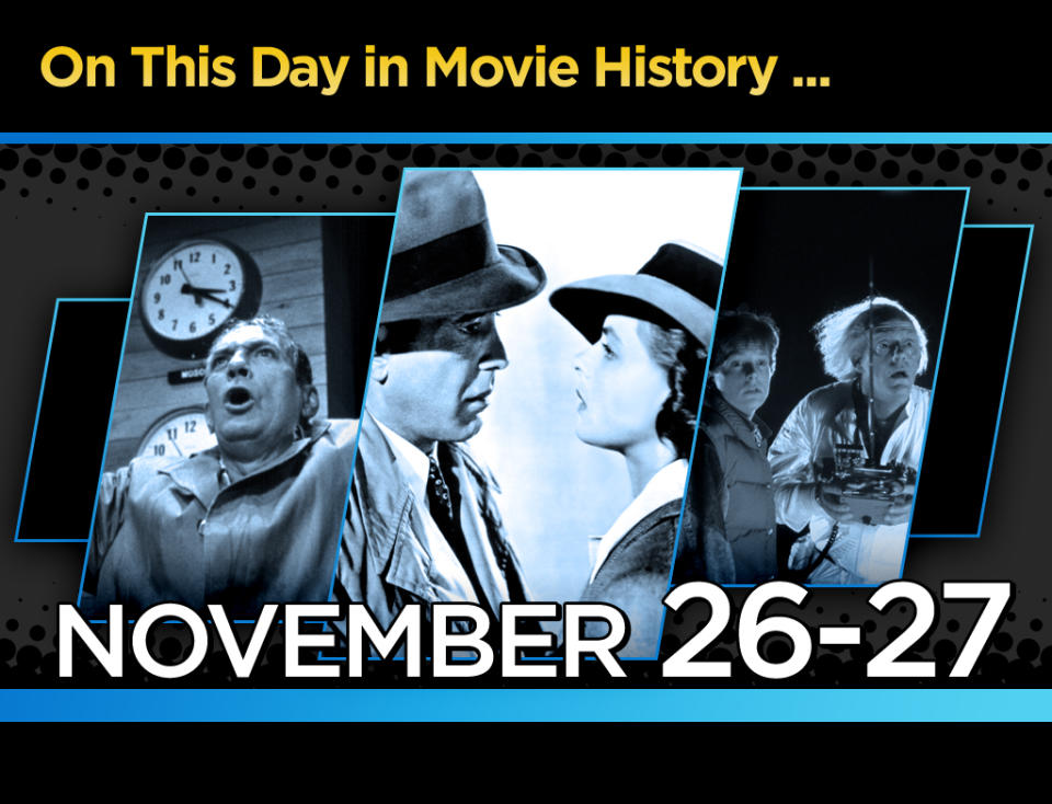 on this day in movie history November 26 27