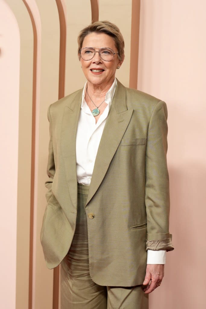 Annette Bening attends the 96th Oscars Nominees Luncheon at The Beverly Hilton on February 12, 2024 in Beverly Hills, California