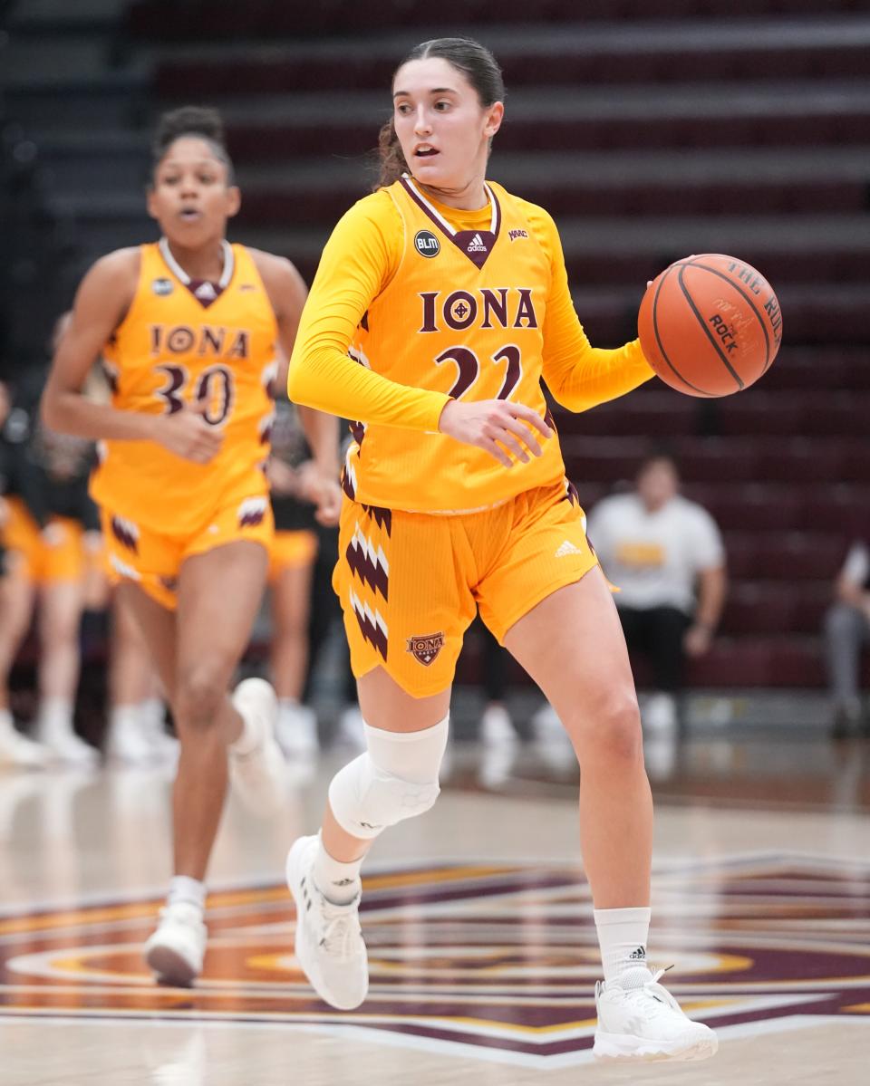 Iona's Juana Camilion was named the MAAC women's player of the year and defensive player of the year for the 2022-23 season.