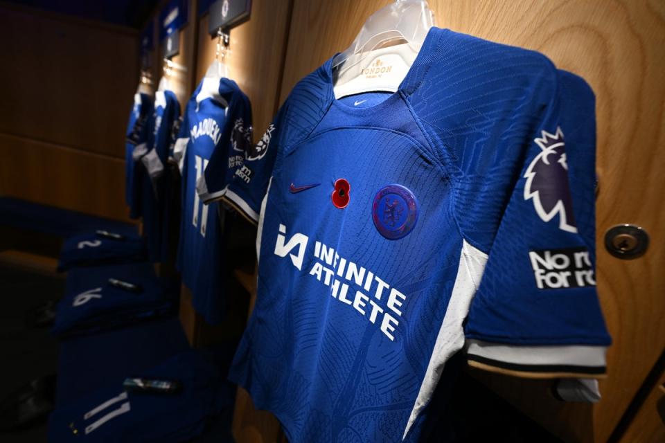 The BingX logo will soon appear on the sleeves of Chelsea's 2023/24 matchday kit (Chelsea FC via Getty Images)