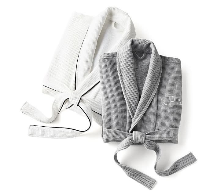 For that person on your list who gets giddy about using the robe in the hotel room. We all know one.
SHOP NOW: Hotel Piped Trim Bathrobe by Pottery Barn, $79, potterybarn.com.