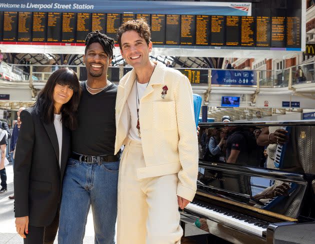 Claudia Winkleman, Jon Batiste and Mika