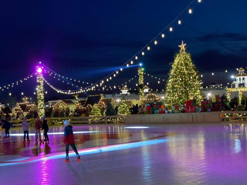 Schellville features a skating rink with rentable skates.