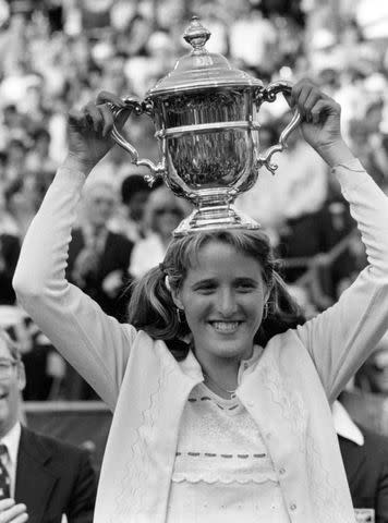 <p>Art SEITZ/Gamma-Rapho via Getty</p> Tracy Austin becomes the youngest person to win the U.S. Open
