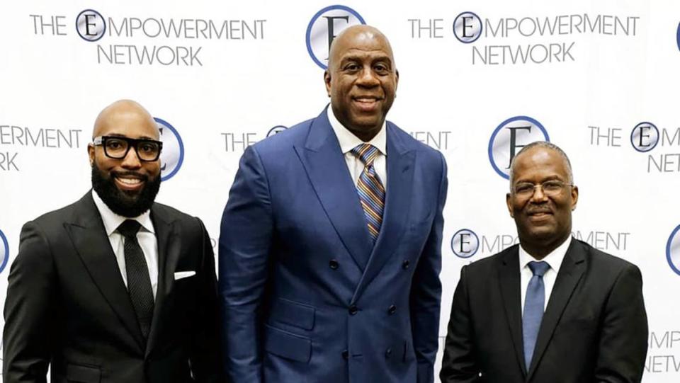 NBA great Earven “Magic” Johnson challenged Kansas City to provide opportunities for young people.