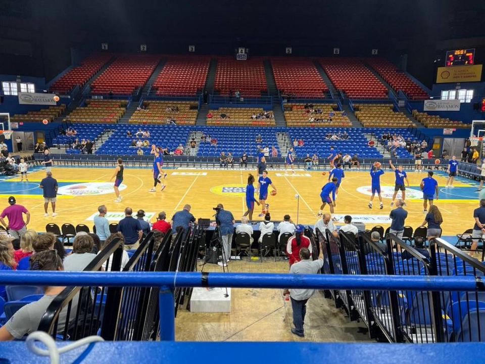The Kansas Jayhawks men’s basketball team beat Puerto Rico Select in a Thursday exhibition game at Ruben Rodriguez Coliseum in San Juan, Puerto Rico.