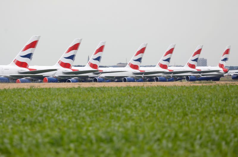 FILE PHOTO: Airplanes at Chateauroux airport in France