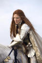 <a href="http://movies.yahoo.com/movie/elizabeth-the-golden-age/" data-ylk="slk:Elizabeth: The Golden Age;elm:context_link;itc:0;sec:content-canvas" class="link ">Elizabeth: The Golden Age</a> (2007)<br> In 1585, when the movie takes place, Queen Elizabeth was 52 years old – Cate Blanchett was 36 when she shot the film – and was not being courted by suitors like Ivan the Terrible (who was dead by then). And though the movie has her rallying the troops at Tilbury astride a white steed in full armor with a sword, in fact she rode side saddle, carrying a baton. She was more of a regal majorette than Joan of Arc.