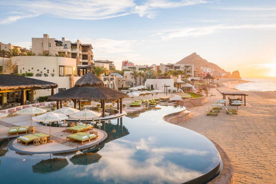 Swimming pool and beach at Waldorf Astoria Los Cabos Pedregal