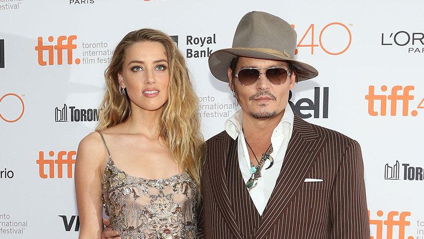 Amber Heard and Johnny Depp. Photo: Getty Images.