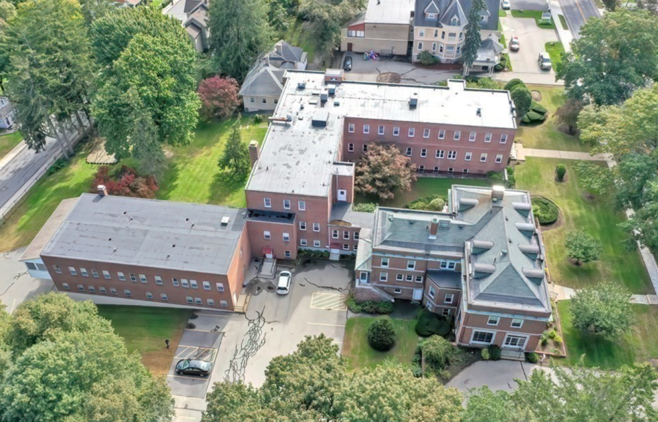 An overhead view of the three buildings that comprise the Frye estate, which was sold for $3.8 million last month.