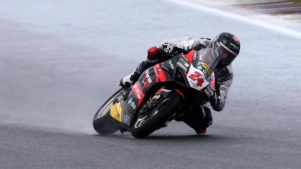 Nicholas Spinelli in action at Assen
