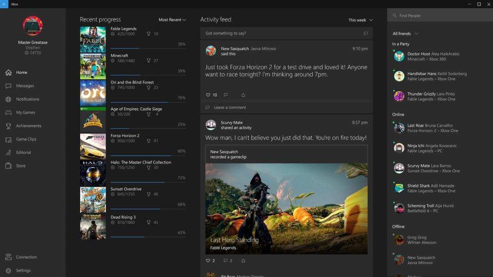 Windows 10 erscheint auf allen verfügbaren Plattformen – auch auf der Spielkonsole Xbox One. Nutzer profitieren davon, dass eine installierte App auf allen Microsoft-Geräten läuft, nur einmal gekauft werden muss und die Anwendungen untereinander synchronisiert werden können. (Bild-Copyright: Microsoft)