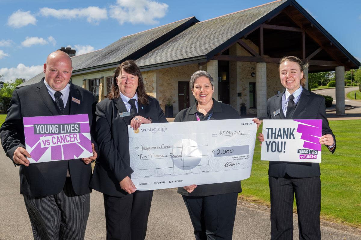 Cornwall crematorium donates £2,000 to Young vs Cancer charity <i>(Image: Treswithian Downs Crematorium)</i>