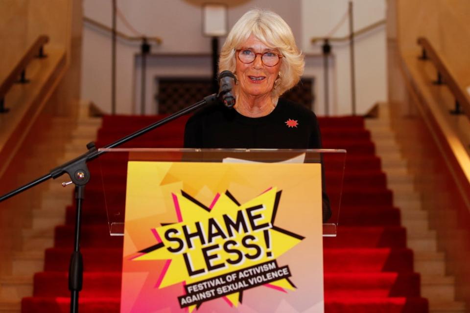 The Duchess of Cornwall called for men to get involved in the movement (Peter Nichols/PA) (PA Wire)