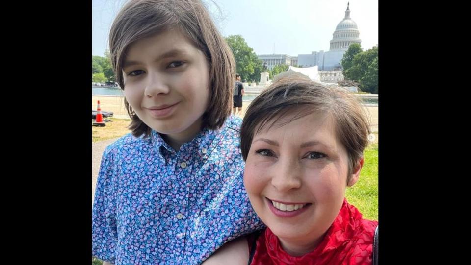 Avery and Debi Jackson traveled to D.C. earlier this year.