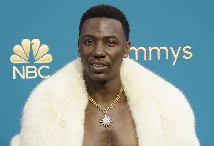 Jerrod Carmichael arrives to the 74th Annual Primetime Emmy Awards on Sept. 12, 2022, in Los Angeles.