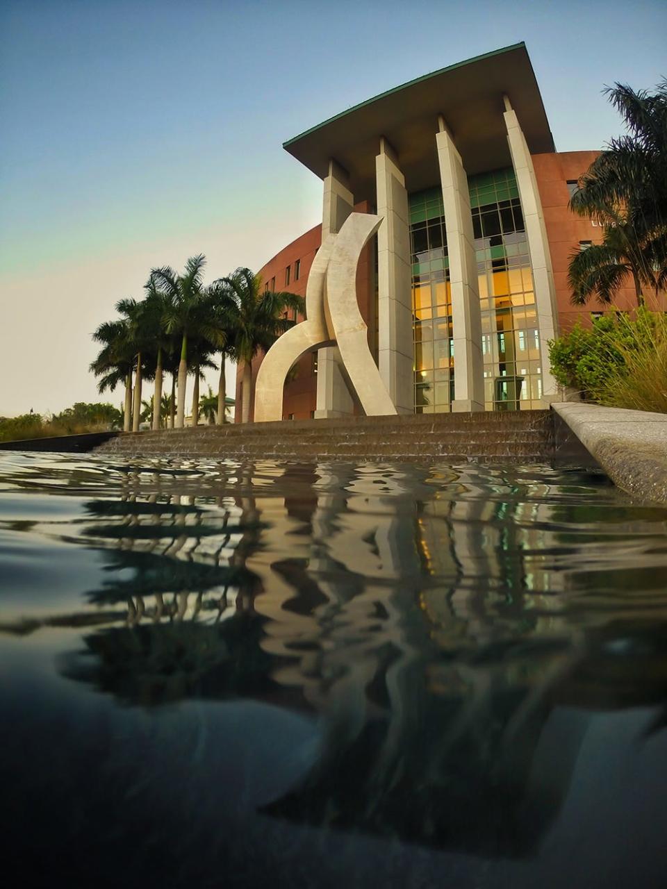 Here's a view of Lutgert Hall at Florida Gulf Coast University.