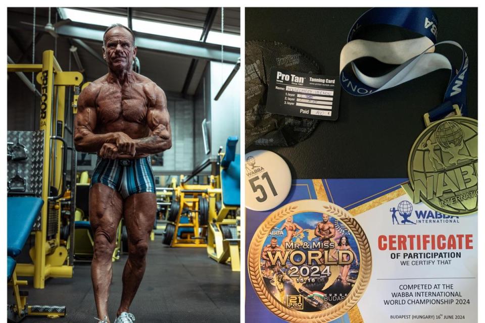 A bodybuilder from Swindon is preparing to represent the UK at an international competition, following a long break from the sport <i>(Image: Vernon Montgomery)</i>