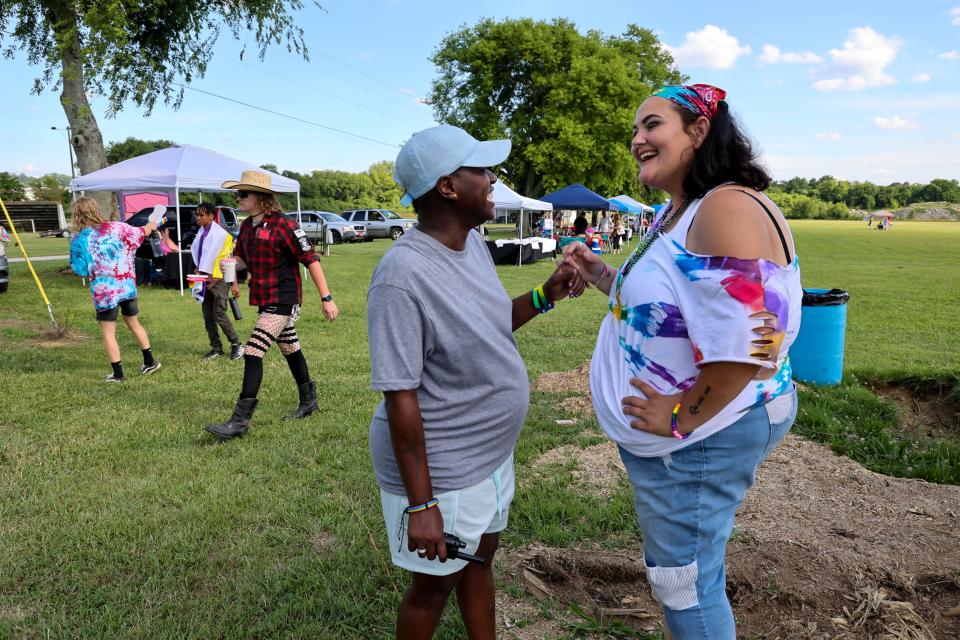 Ericka Quinones, 35, and her wife, Layla, moved to Pulaski, Tenn., in 2018 from Nashville. They organized Pulaski's first Pride festival last year.