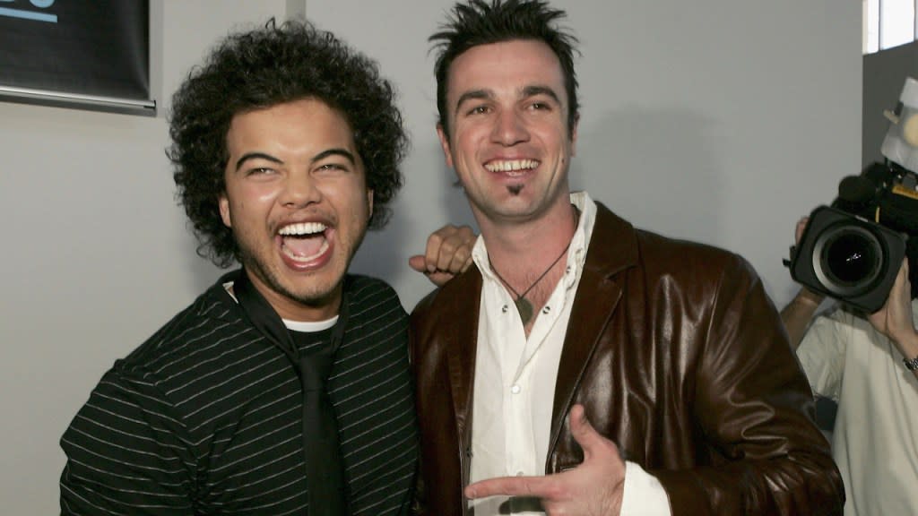 Guy Sebastian and Shannon Noll in 2004 | Credit: Patrick Riviere/Getty Images