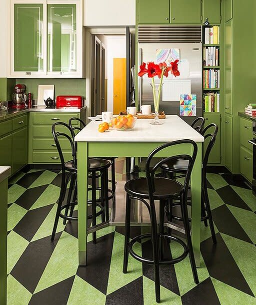 Colorful Kitchen Island