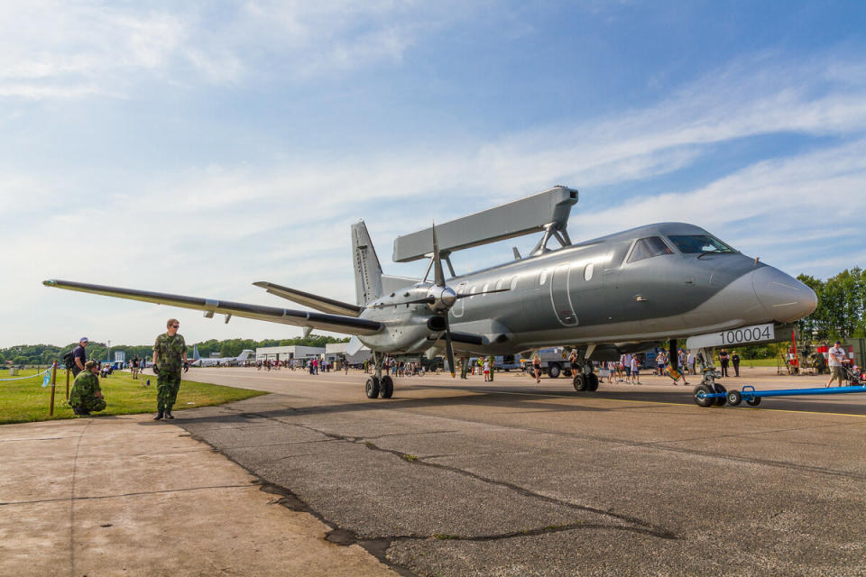 瑞典將捐贈 ASC 890 預警機，來加強烏克蘭防空。   圖：翻攝自 Illia Ponomarenko X（前推特）帳號