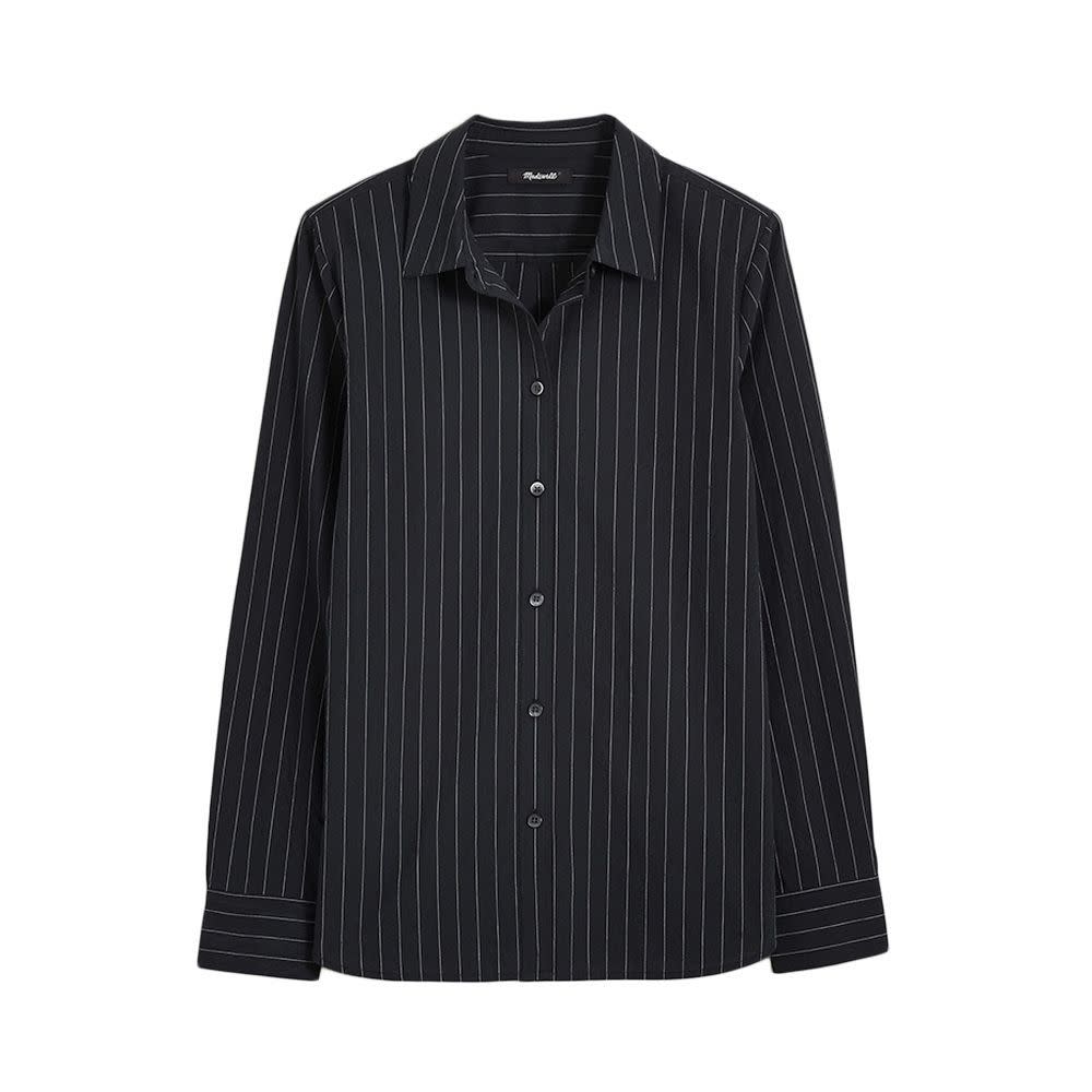 <p><a href="https://go.redirectingat.com?id=74968X1596630&url=https%3A%2F%2Fwww.madewell.com%2Fsignature-poplin-button-up-shirt-in-pinstripe-99107241205.html&sref=https%3A%2F%2F" rel="nofollow noopener" target="_blank" data-ylk="slk:Shop Now;elm:context_link;itc:0;sec:content-canvas" class="link rapid-noclick-resp">Shop Now</a></p><p>Signature Poplin Button-Up Shirt in Pinstripe</p><p>madewell.com</p><p>$41.99</p>