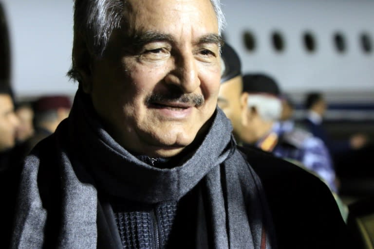 Marshal Khalifa Haftar heads the self-styled Libyan National Army, which does not recognise the authority of the Tripoli-based Government of National Accord