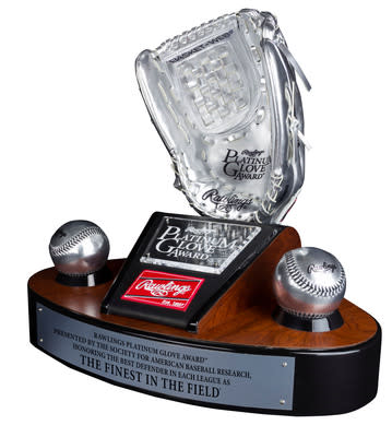 Jose Trevino St.Louis Cardinals rawlings platinum glove award