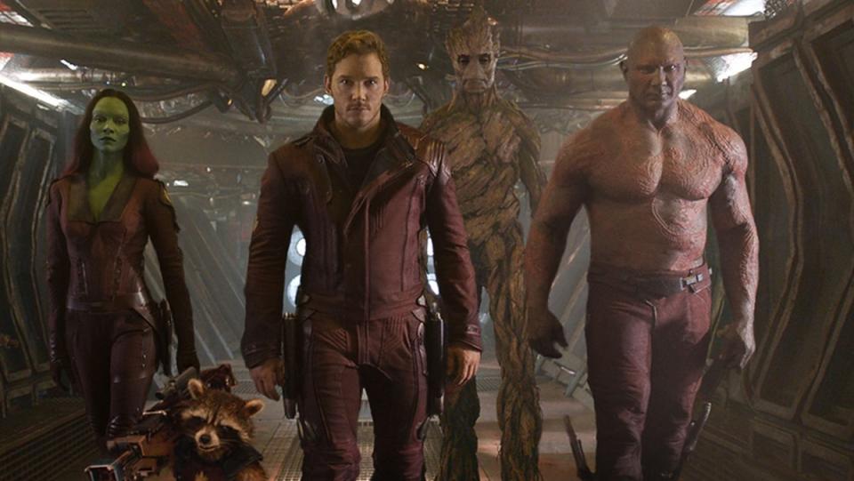 photo of guardians of the galaxy lineup