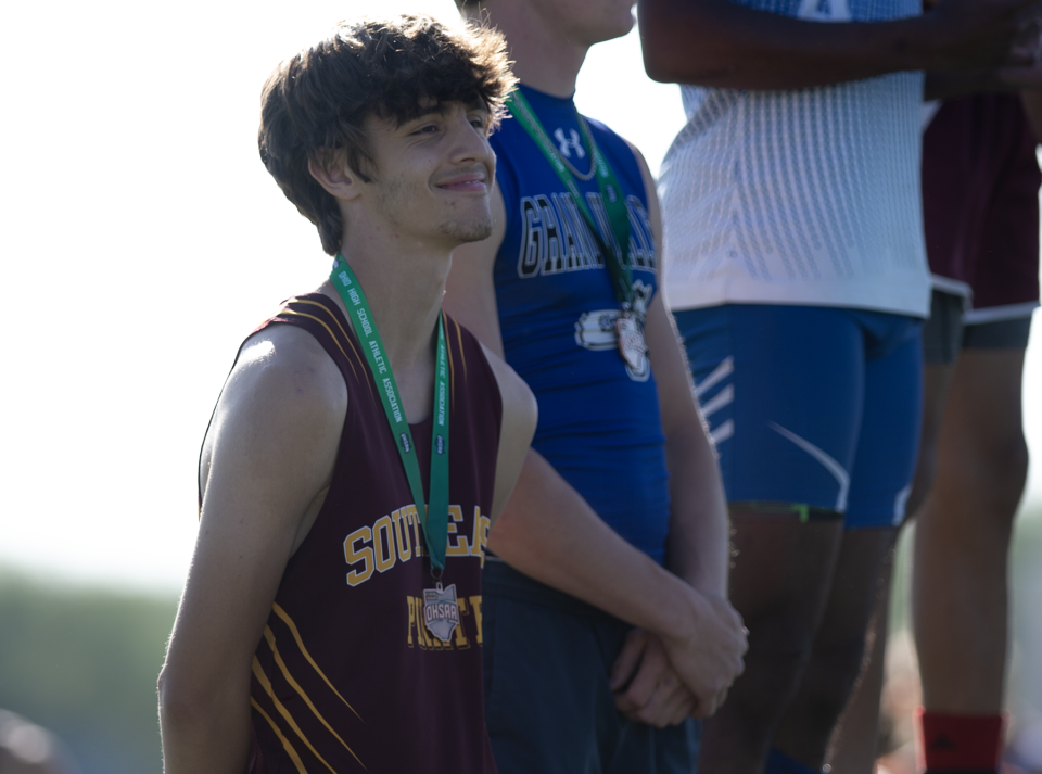 High Jump, Gavin Berka, Southeast. Division III Regional Track and Field held at Norwayne High School in Creston.