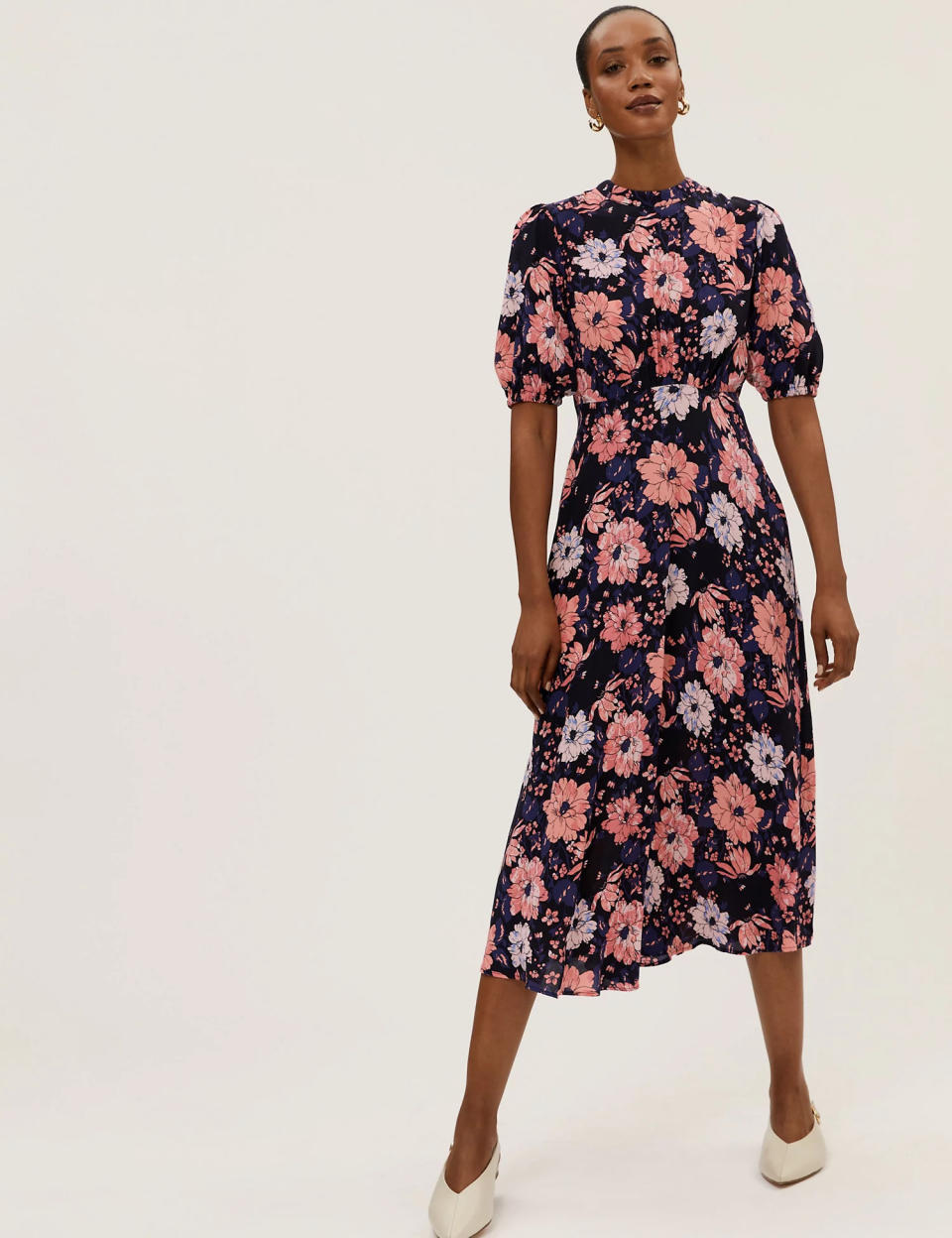 This Holly Willoughby-approved dress is an effortless day-to-evening look. (M&S)