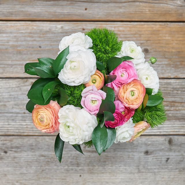 <p><a href="https://go.redirectingat.com?id=74968X1596630&url=https%3A%2F%2Fbouqs.com%2Fflowers%2Fall%2Fpink-white-peach-ranunculus&sref=https%3A%2F%2Fwww.womenshealthmag.com%2Flife%2Fg43840994%2Fbest-mothers-day-flower-delivery-services%2F" rel="nofollow noopener" target="_blank" data-ylk="slk:Shop Now;elm:context_link;itc:0;sec:content-canvas" class="link ">Shop Now</a></p><p>Pink & Pearl Bouquet</p><p>bouqs.com</p><span class="copyright">Courtesy of The Bouqs</span>